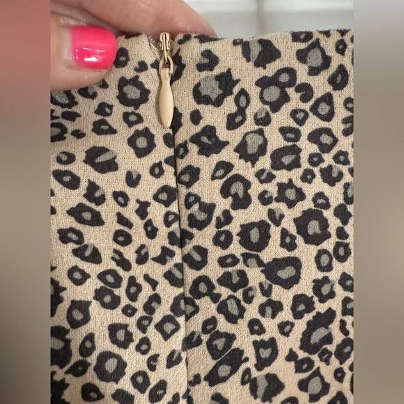 HAVE Fashion Cheetah Print Mini Pencil Skirt With A Front Slit Size Small - Picture 6 of 9